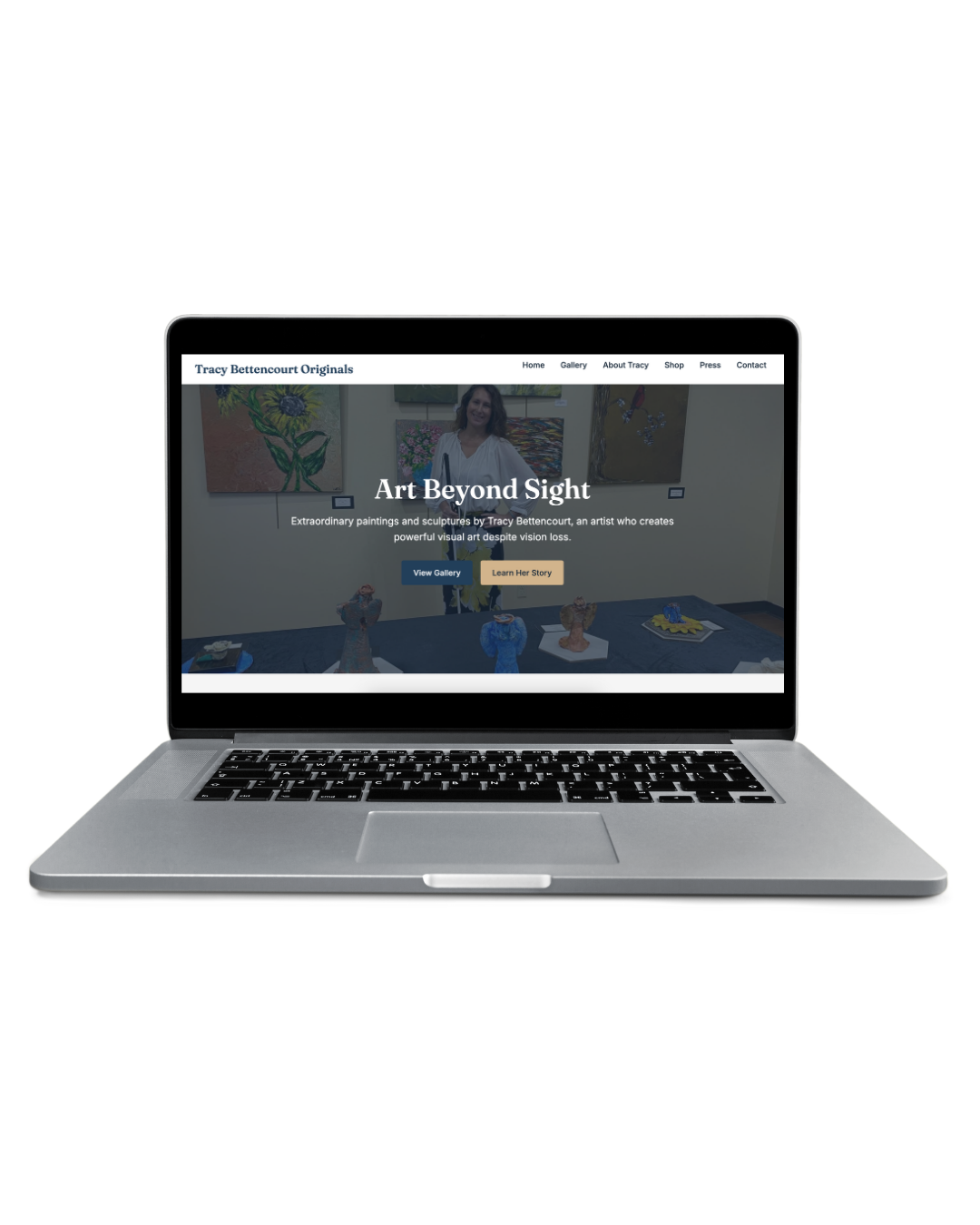 Bettencourt Originals Website Desktop View