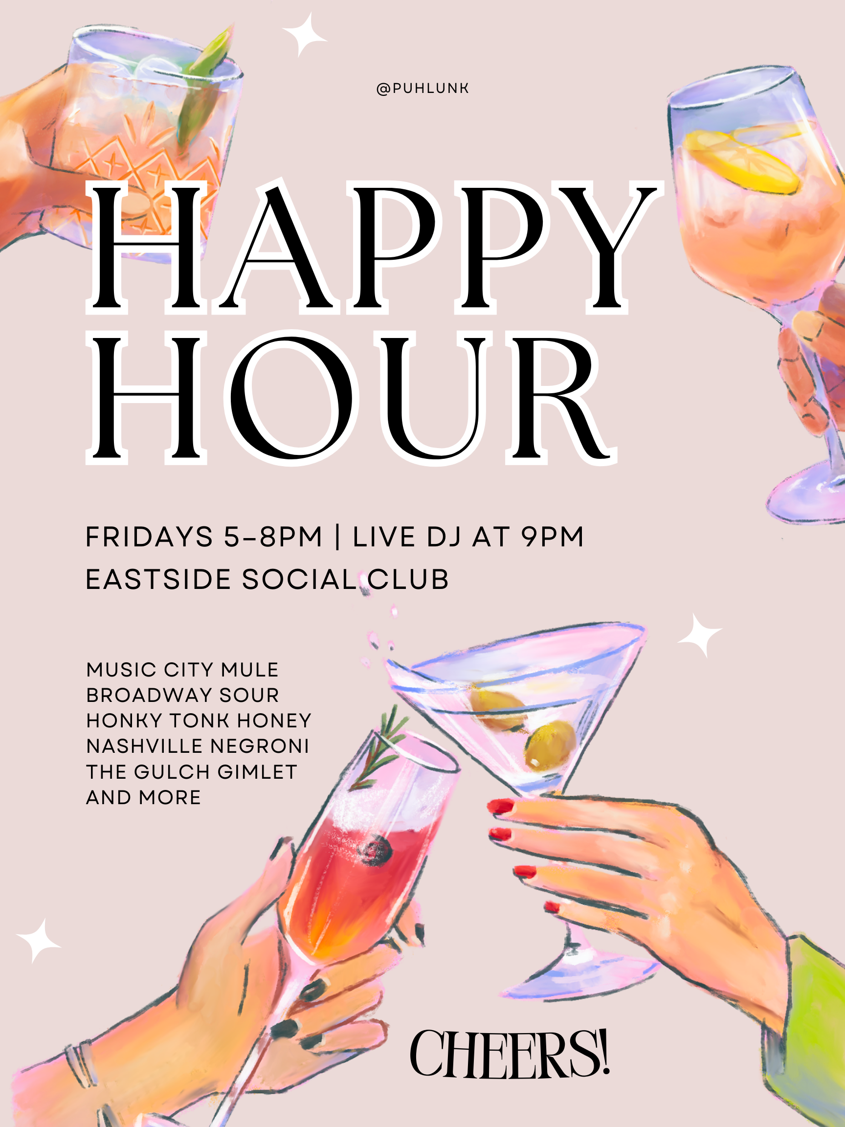 Happy Hour Promotional Design